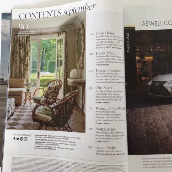 ARCHITECTURAL DIGEST SEPTEMBER 2023 MAGAZINE NWT - Picture 7 of 8